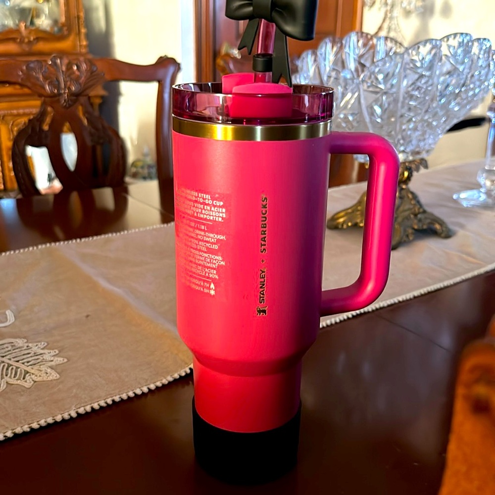 Starbucks Stanley 2024 Berry Pink Glitter
